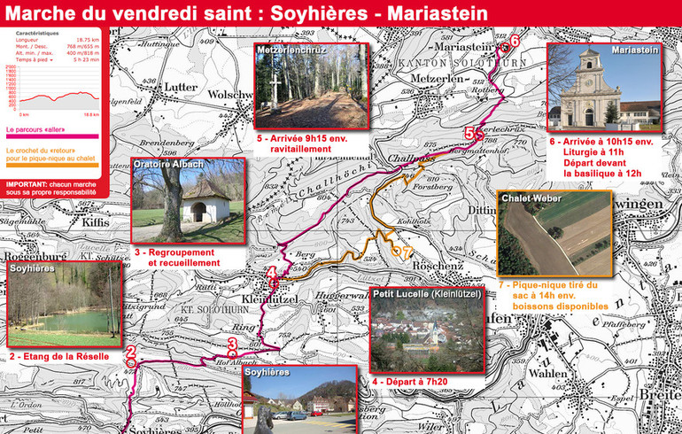 Marche du Vendredi saint à Mariastein 2019